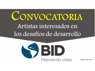 Convocatoria del BID para artistas interesados en desafíos de desarrollo de América Latina y el Caribe