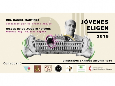 Jóvenes eligen 2019. Diálogo con los candidatos de los diferentes partidos en tres encuentros.