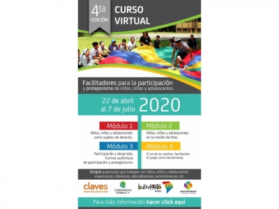 Curso virtual «Facilitadores para la participación y protagonismo de niños, niñas y adolescentes»