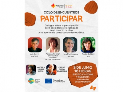 Encuentro virtual de ANONG ¿Qué importancia tiene la participación de la sociedad civil en la construcción de una democracia?