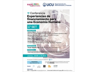 Conferencia online. Experiencias de Financiamiento para una Economía Humana.