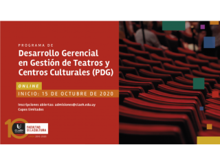 Capacitación online: Desarrollo gerencial en gestión de teatros y centros culturales