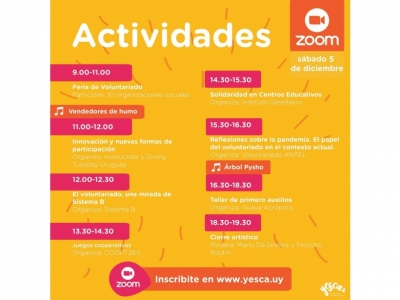YESCA Encendé Solidaridad | 5 de diciembre Día Internacional del Voluntariado