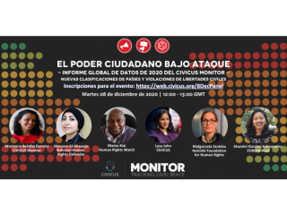 El poder ciudadano bajo ataque 2020 | Presentación informe global 2020 del CIVICUS Monitor