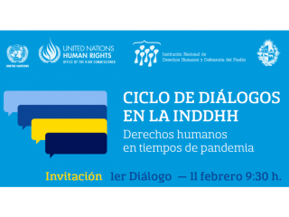 Primer evento del “Ciclo de Diálogos en la INDDHH: Derechos humanos en tiempos de pandemia | Salud mental