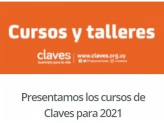 Cursos y talleres Programa Claves 2021