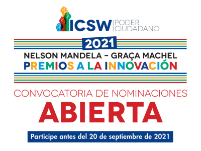 Premios a la Innovación Nelson Mandela-Graça Machel 2021 de CIVICUS