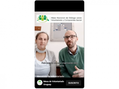 Encuesta a organizaciones y agrupaciones sobre voluntariados