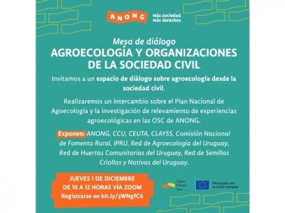 Mesa de diàlogo Agroecología y organizaciones de la sociedad civil