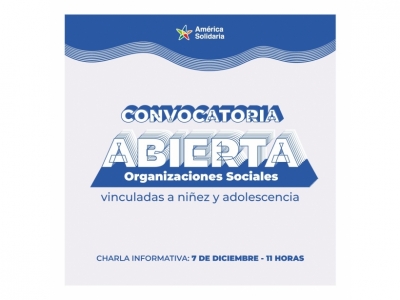 Convocatoria abierta a organizaciones vinculadas a niñez y adolescencia