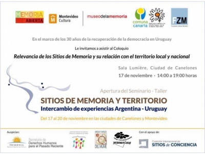 Seminario-Taller: sitios de memoria y territorio