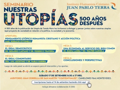 Seminario: NUESTRAS UTOPÍAS - Sábado 17 de setiembre 