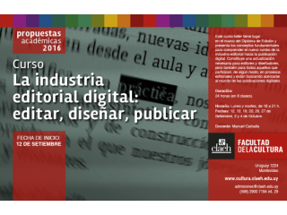 La industria editorial digital: editar, diseñar, publicar 