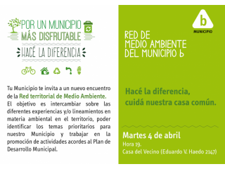 Por un Municipio más disfrutable. Hacé la diferencia