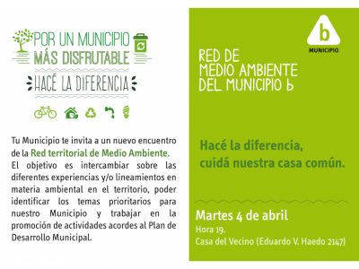 Por un Municipio más disfrutable. Hacé la diferencia