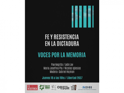 “Religión y dictadura: voces y memorias de resistencia”