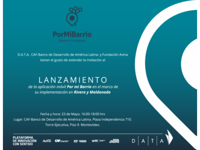 Lanzamiento de la aplicación móvil Por mi barrio en el marco de su implementación en Rivera y Maldonado