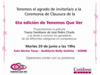 Clausura del Festival Internacional de Cine y DDHH