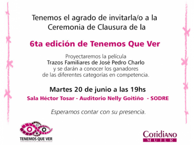 Clausura del Festival Internacional de Cine y DDHH