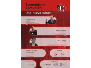 Conferencia “Economía de Comunión. Una nueva cultura”