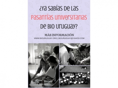 BIO Uruguay convoca a pasantías