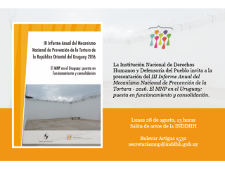Informe Anual sobre el Mecanismo Nacional de Prevención de la Tortura