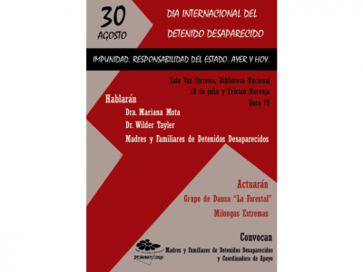 Día Internacional del Detenido Desaparecido