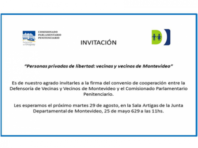 Firma de convenio entre la DVVM y el Comisionado Parlamentario Penitenciario