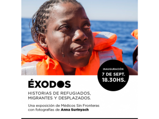 Exposición fotográfica de Médicos Sin Fronteras sobre refugiados y migrantes desplazados
