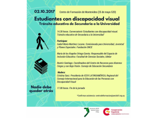 Conversatorio: Educación con discapacidad visual