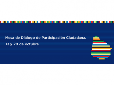 Mesa de Diálogo sobre Participación Ciudadana: 13 y 20 de octubre 