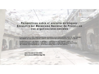 Encuentro sobre “Perspectivas sobre el encierro en Uruguay”
