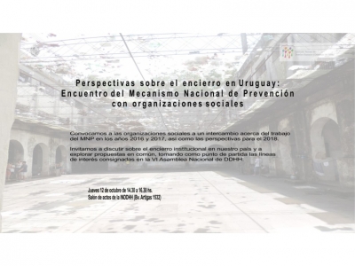 Encuentro sobre “Perspectivas sobre el encierro en Uruguay”
