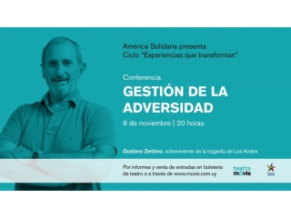 La Fundación América Solidaria invita a la conferencia “Gestión de la adversidad”