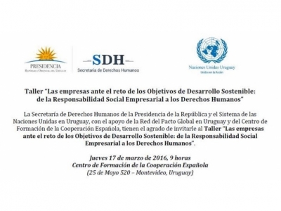 Invitación/programa Taller DDHH Empresas 