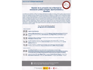Seminario Internacional: Gestión de la privación de libertad en asociación público privada