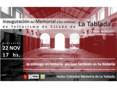 La Tablada: una nueva placa de la Memoria