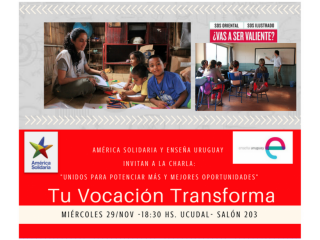 Charla informativa de Enseña Uruguay y América Solidaria