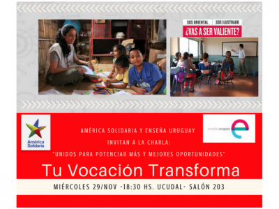 Charla informativa de Enseña Uruguay y América Solidaria