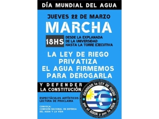 Marcha en el Día Mundial del Agua