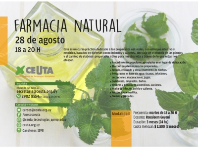 Curso de farmacia natural de CEUTA